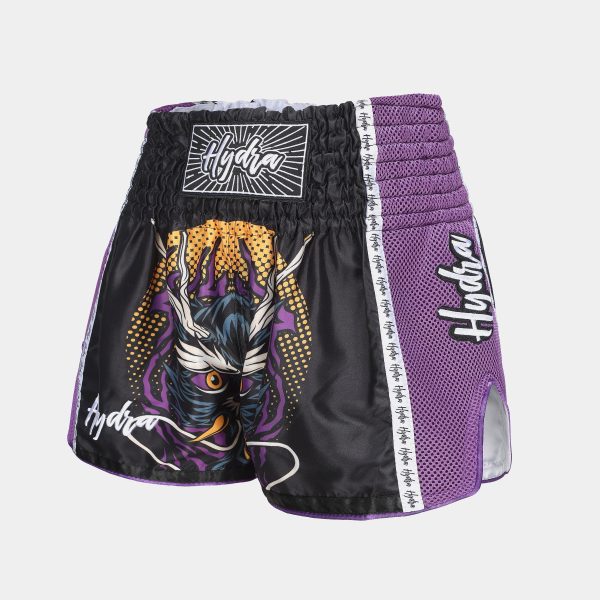 Hydra Geo Dragon Black Muay Thai Shorts