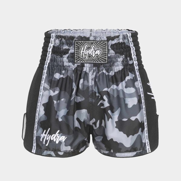 Hydra Camo Black Muay Thai Shorts